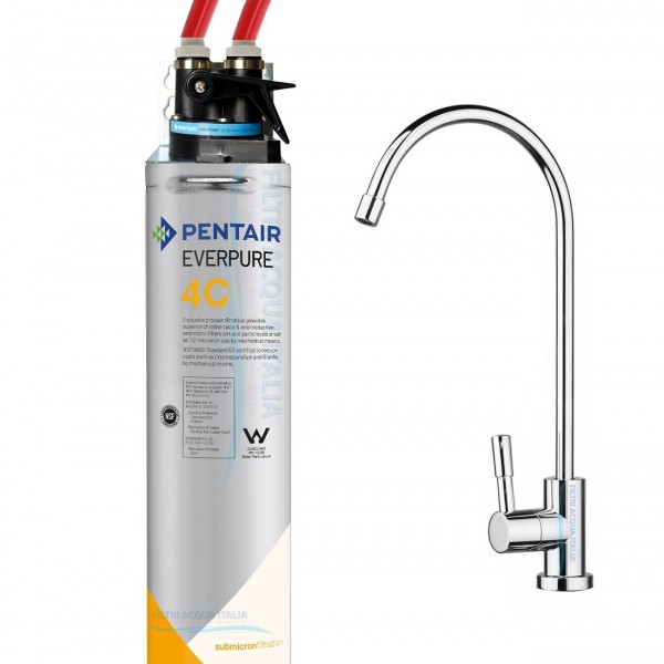 EVERPURE 4C KIT CON FILTRO EVERPURE TESTA QL3B E RUBINETTO EVERPURE 4C KIT CON FILTRO EVERPURE TESTA QL3B E RUBINETTO