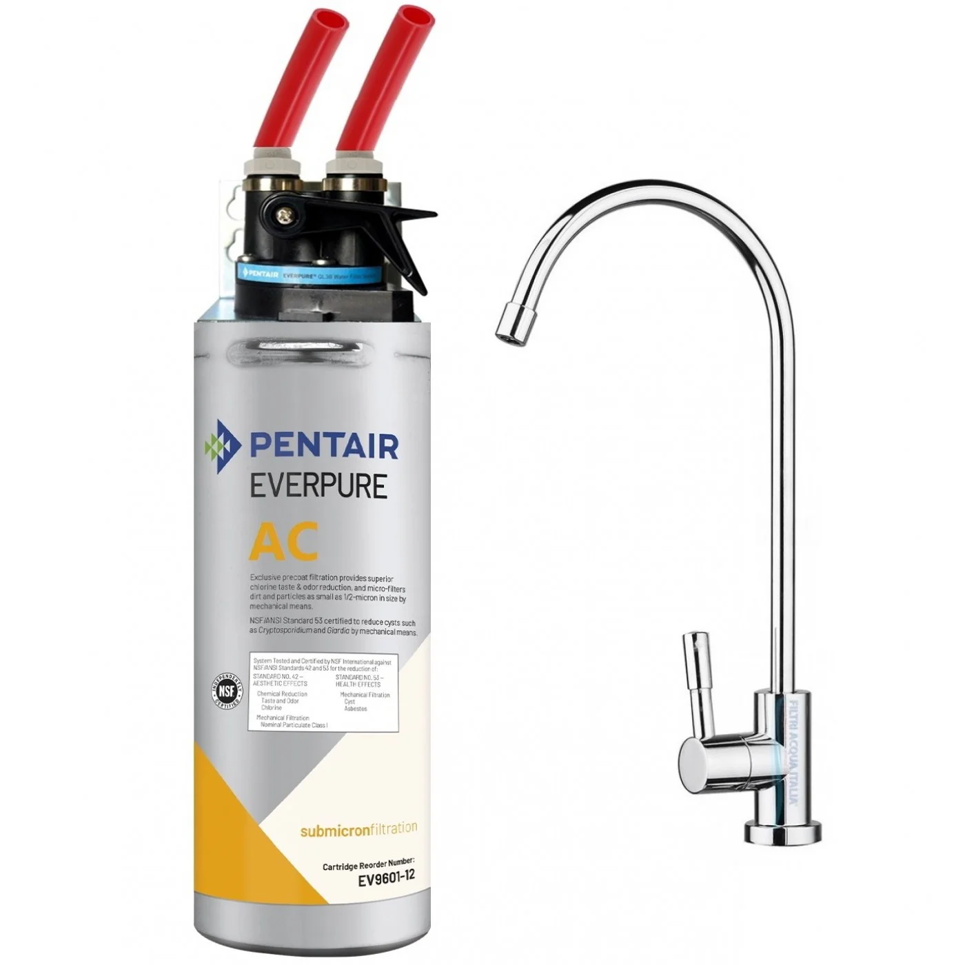 EVERPURE AC KIT CON TESTA QL3B e RUBINETTO EVERPURE AC KIT CON TESTA QL3B e RUBINETTO