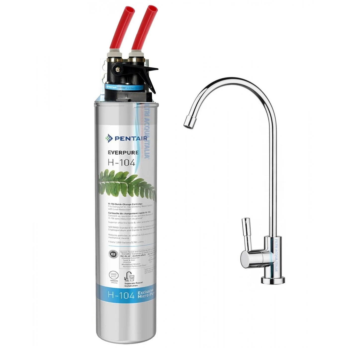 KIT EVERPURE H104 CON TESTA QL3B E RUBINETTO KIT EVERPURE H104 CON TESTA QL3B E RUBINETTO