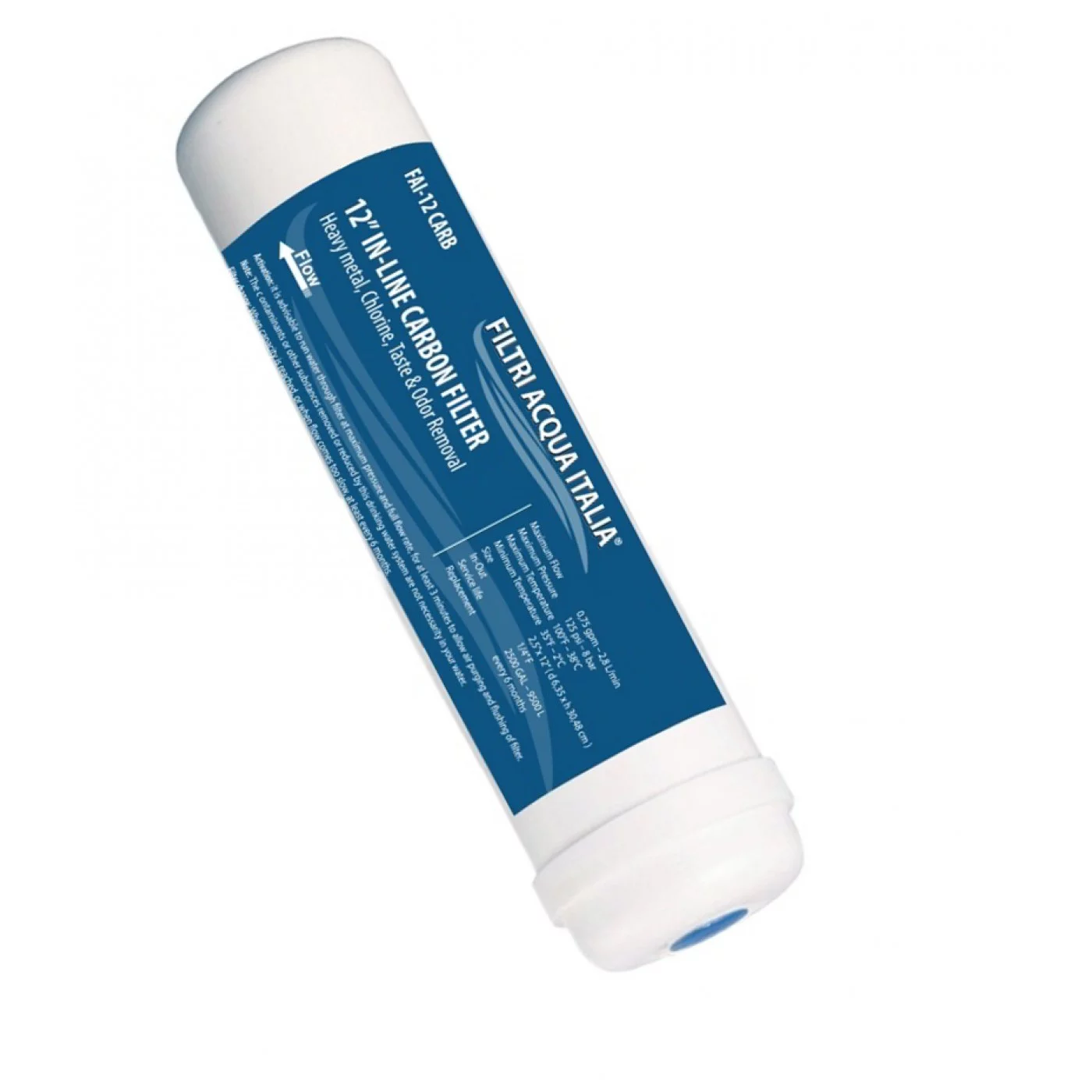 FILTRO IN LINEA CARBONE ATTIVO 2,5 X 12" T33 E SEDIMENTI 2,5 X 12" FILTRO IN LINEA CARBONE ATTIVO 2,5 X 12" T33 E SEDIMENTI 2,5 X 12"