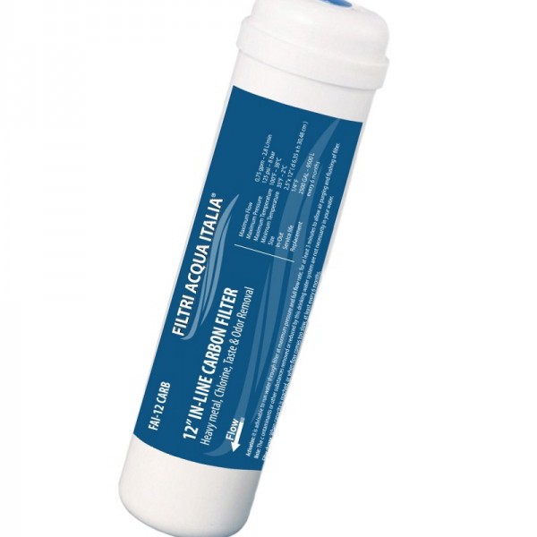 FILTRO IN LINEA CARBONE 2,5" X 12" FILTRO IN LINEA CARBONE 2,5" X 12"