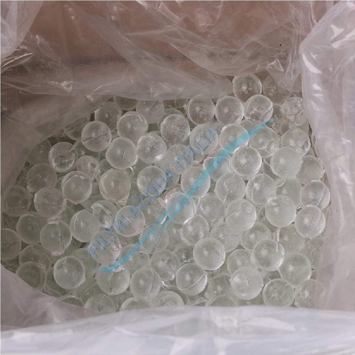 Portafiltro Acqua 9"3/4 Con Cartuccia Polifosfato E Inserti Ottone 20/27F - Made In France, Per Trattamento Anticalcare E Filtrazione