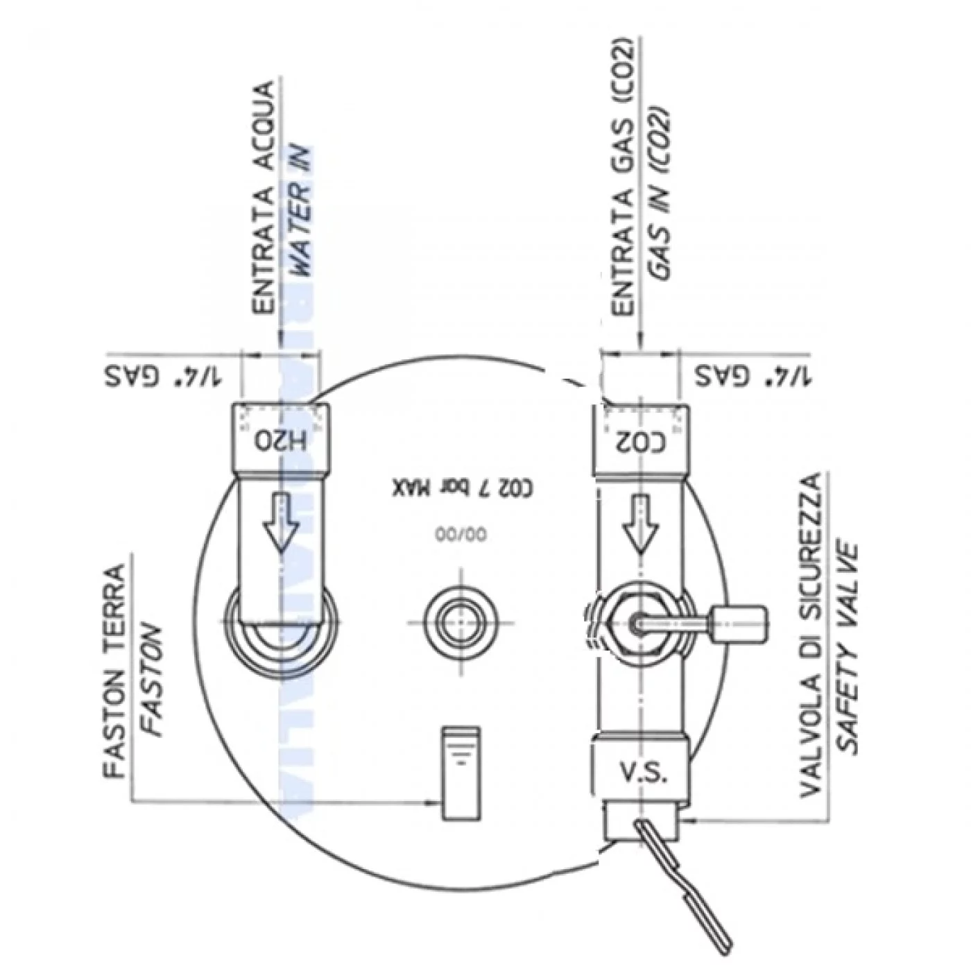 CARBONATORE ACQUA GASATA CARBONATORE ACQUA GASATA