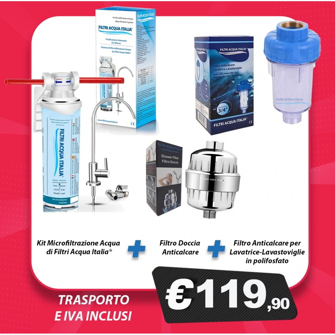 Kit Microfiltrazione Acqua di Filtri Acqua Italia®