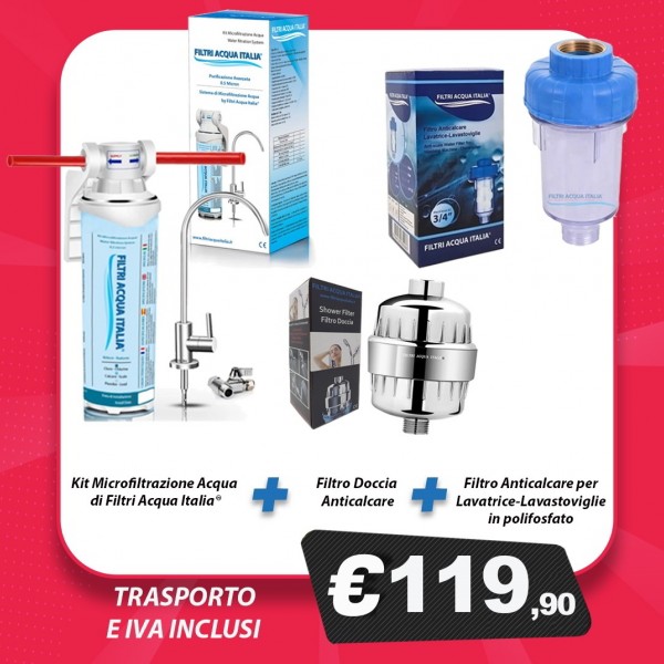 Kit Microfiltrazione Acqua di Filtri Acqua Italia® Kit Microfiltrazione Acqua di Filtri Acqua Italia®