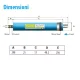 MEMBRANA 180 GPD PER DEPURATORE OSMOSI INVERSA MEMBRANA 180 GPD PER DEPURATORE OSMOSI INVERSA