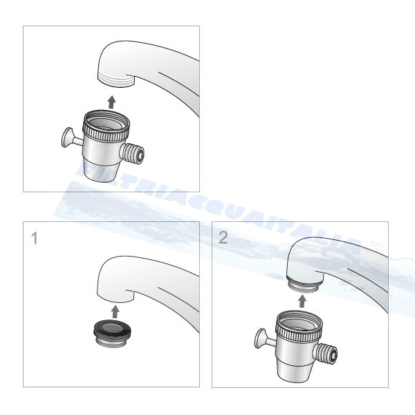 Adattatore rubinetto Diverter per DigiPure 9000S ricambio valvola deviatrice Adattatore rubinetto Diverter per DigiPure 9000S ricambio valvola deviatrice