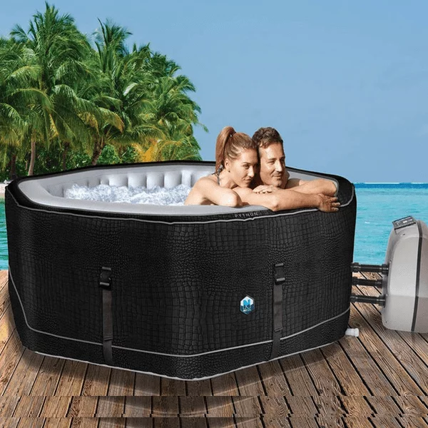 Piscina idromassaggio gonfiabile Python 5/6 Posti da esterno 195x195 Netspa Piscina idromassaggio gonfiabile Python 5/6 Posti da esterno 195x195 Netspa
