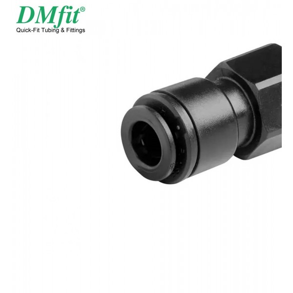 TERMINALE DIRITTO FEMMINA TUBO 6 mm x 1/8" FILETTO  TERMINALE DIRITTO FEMMINA TUBO 6 mm x 1/8" FILETTO