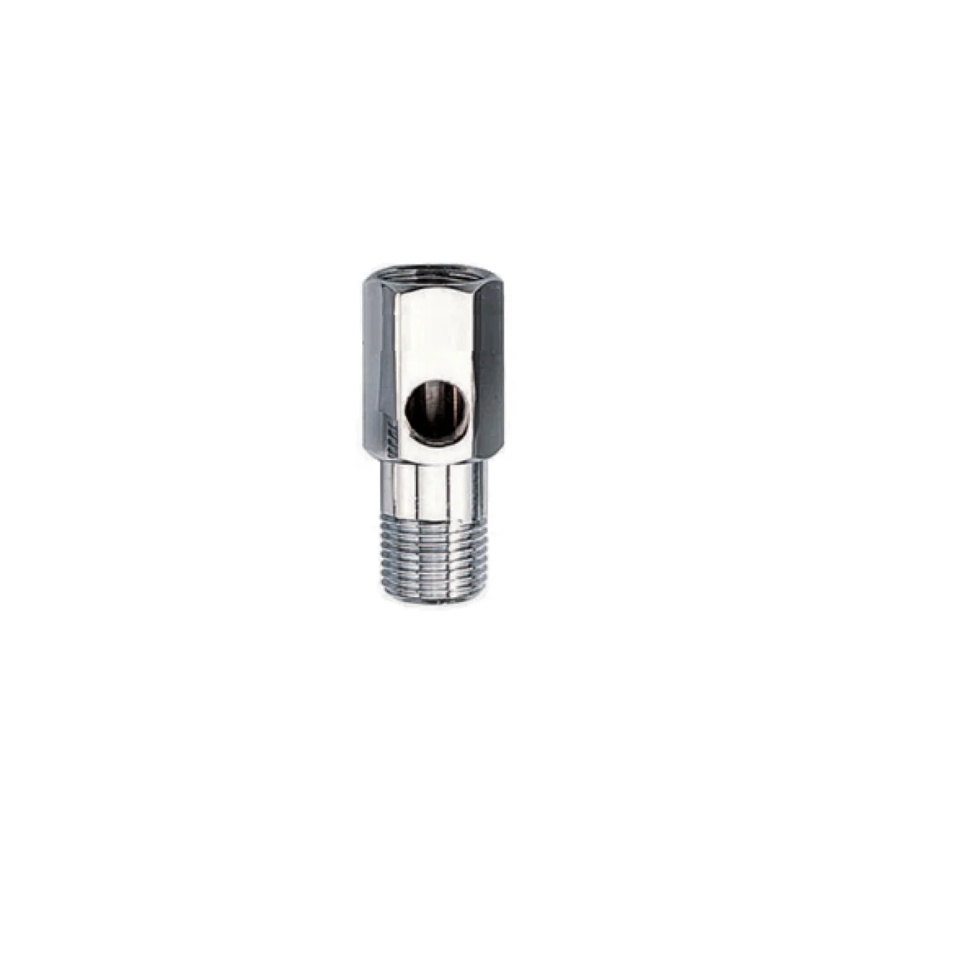 CONNETTORE PER ALIMENTAZIONE ACQUA 1/4" CON FORO PER VALVOLA CONNETTORE PER ALIMENTAZIONE ACQUA 1/4" CON FORO PER VALVOLA