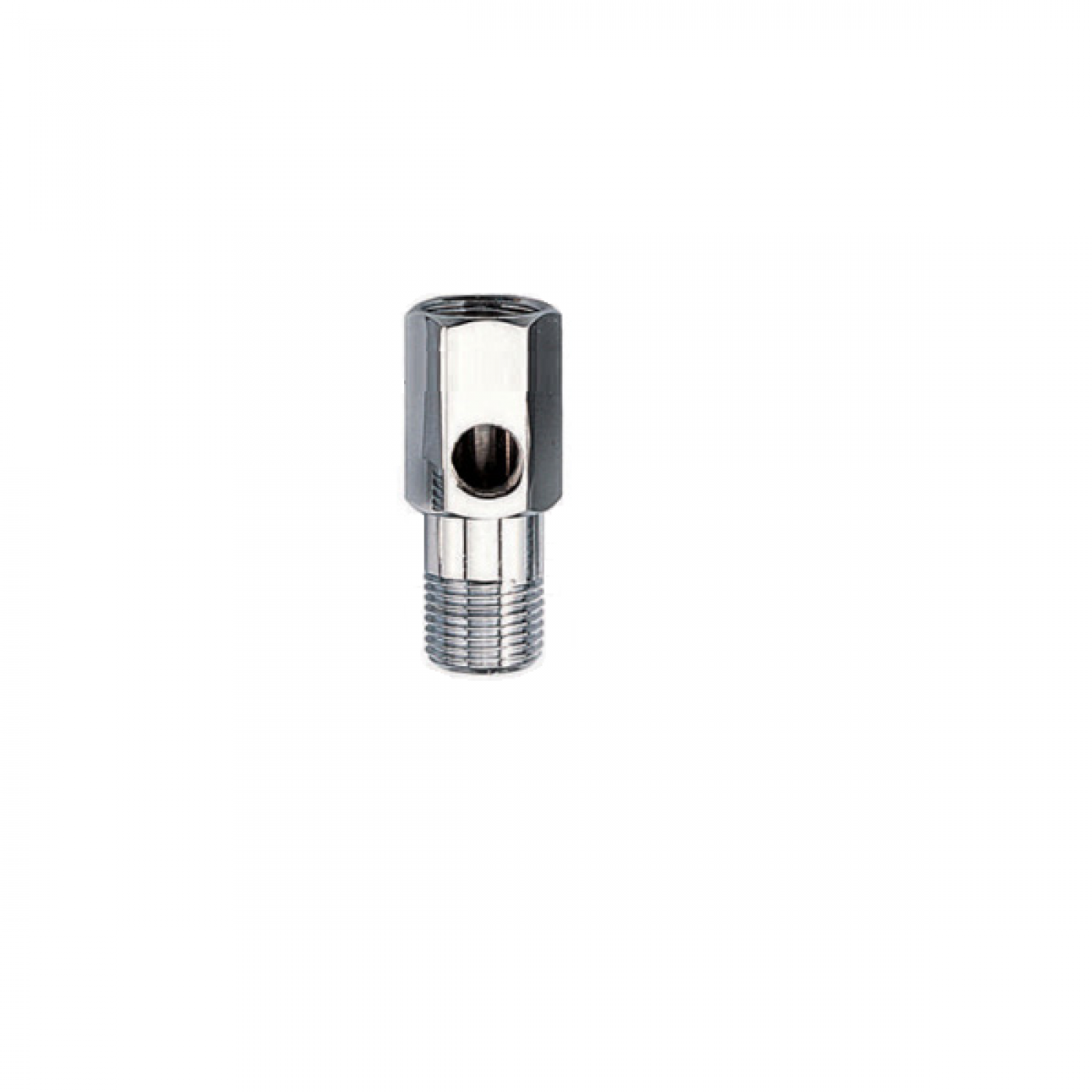 CONNETTORE PER ALIMENTAZIONE ACQUA 1/4" CON FORO PER VALVOLA CONNETTORE PER ALIMENTAZIONE ACQUA 1/4" CON FORO PER VALVOLA
