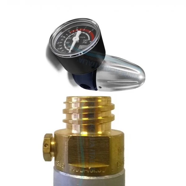 RIDUTTORE DI PRESSIONE CO2 PER BOMBOLA RICARICABILE ATTACCO ACME