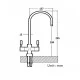 RUBINETTO 2 VIE A CIGNO CROMATO