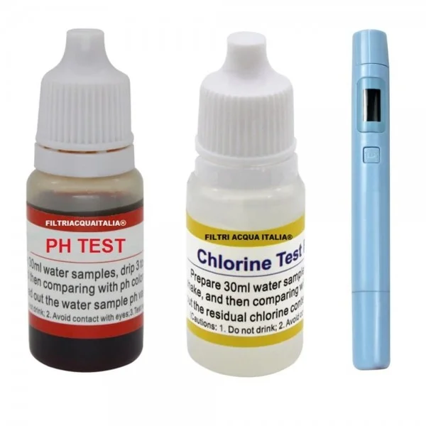 Test Cloro, pH e Tds Residuo Fisso | Filtri Acqua Italia