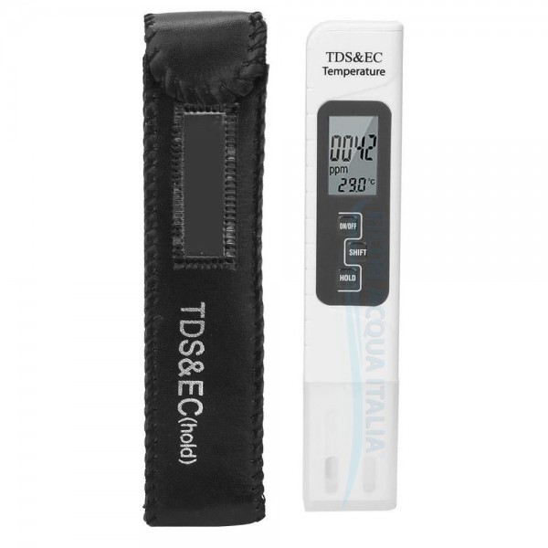 TESTER TDS CONDUCIBILITA' E TEMPERATURA MISURATORE SOLIDI DISCIOLTI TESTER TDS CONDUCIBILITA' E TEMPERATURA MISURATORE SOLIDI DISCIOLTI