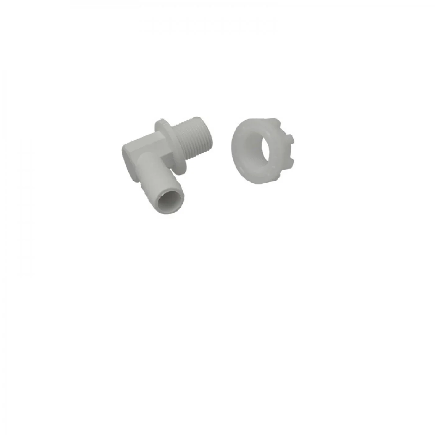 Raccordo portagomma 90° troppo pieno 3/8"