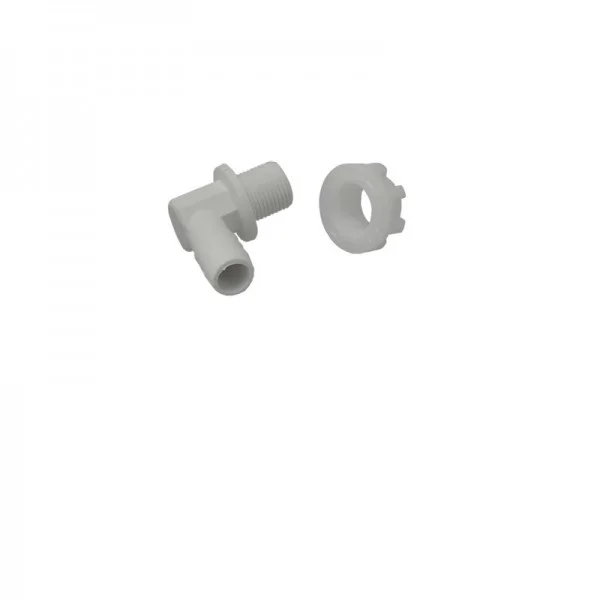 Raccordo portagomma 90° troppo pieno 3/8"