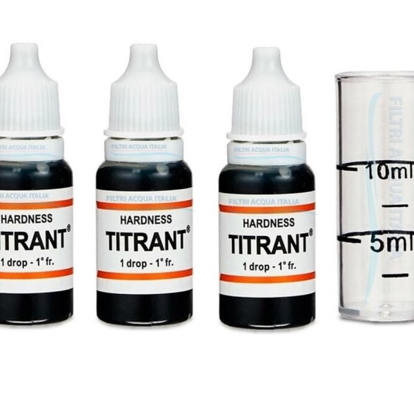 Titrant Test Durezza Acqua Set 3 Pezzi Titrant Test Durezza Acqua Set 3 Pezzi