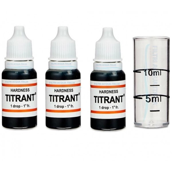 Titrant Test Durezza Acqua Set 3 Pezzi Titrant Test Durezza Acqua Set 3 Pezzi