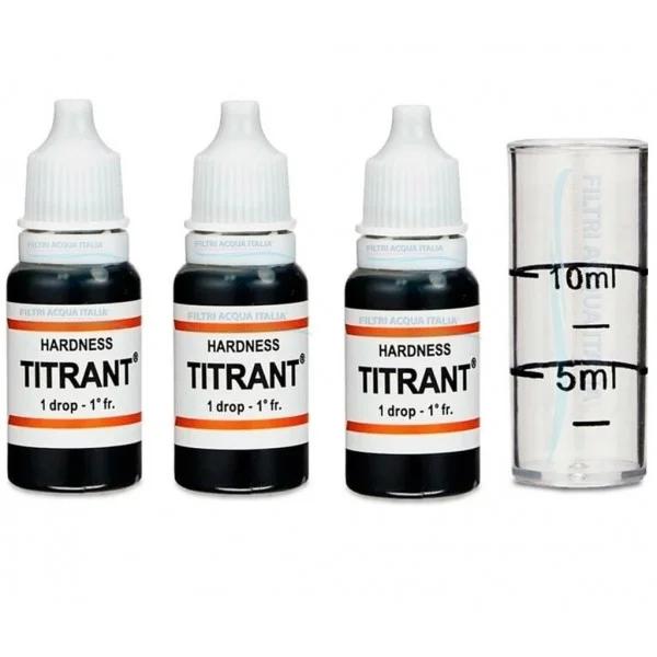 Titrant Test Durezza Acqua Set 3 Pezzi