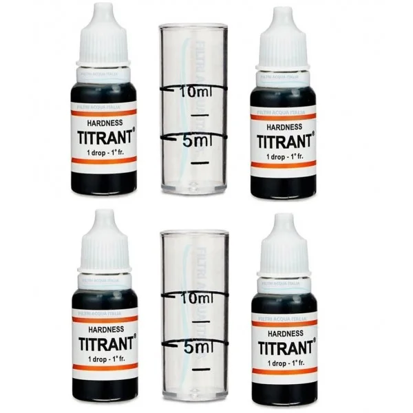 Titrant Kit Durezza Acqua Set 4 Pezzi