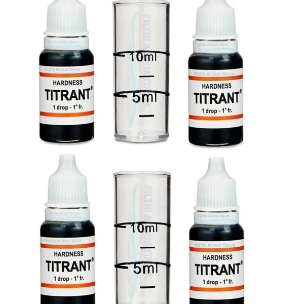 Titrant Kit Durezza Acqua Set 4 Pezzi