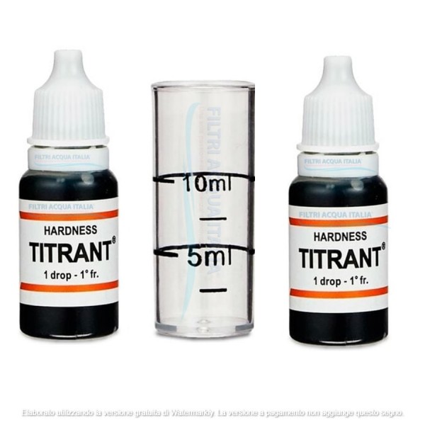 KIT ANALISI DUREZZA ACQUA TITRANT SET 2 PEZZI KIT ANALISI DUREZZA ACQUA TITRANT SET 2 PEZZI