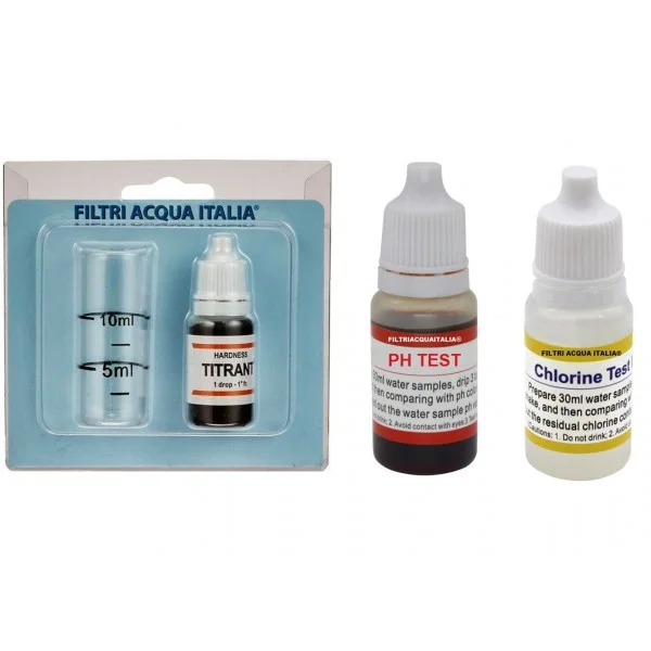 Titrant Analisi Durezza Calcare con Test Cloro Acqua e Ph