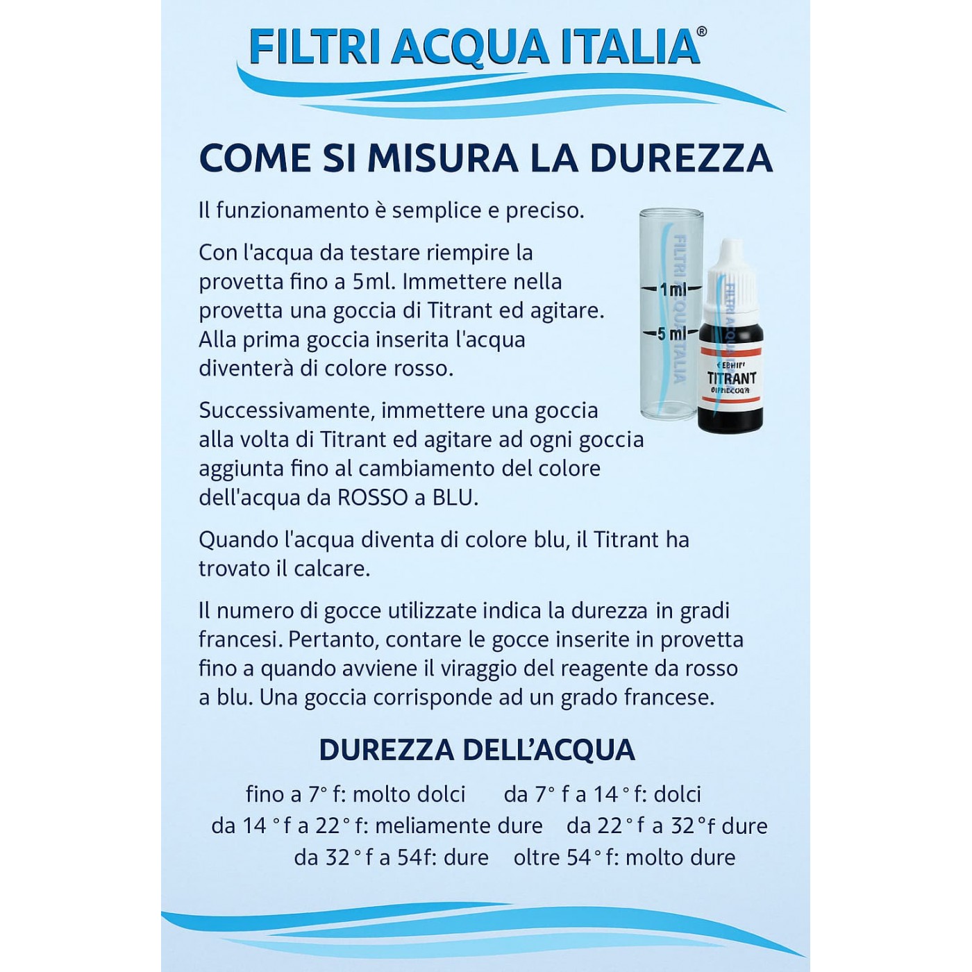 TITRANT ANALISI CALCARE MISURATORE DUREZZA ACQUA TITRANT ANALISI CALCARE MISURATORE DUREZZA ACQUA