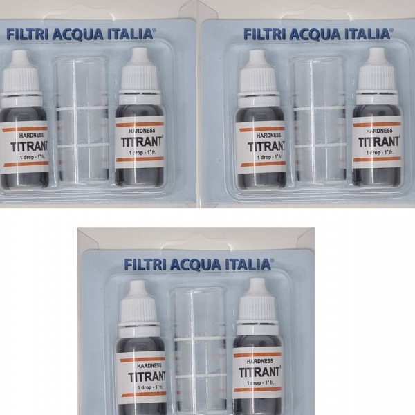 TITRANT ANALISI CALCARE MISURATORE DUREZZA ACQUA  SET 6 PEZZI TITRANT ANALISI CALCARE MISURATORE DUREZZA ACQUA  SET 6 PEZZI
