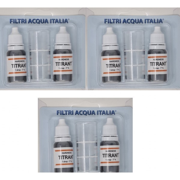 TITRANT ANALISI CALCARE MISURATORE DUREZZA ACQUA  SET 6 PEZZI TITRANT ANALISI CALCARE MISURATORE DUREZZA ACQUA  SET 6 PEZZI