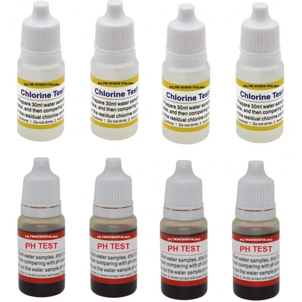 CLORO TEST ACQUA E PH SET 8 PEZZI