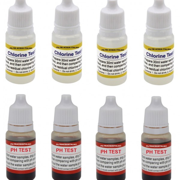 CLORO TEST ACQUA E PH SET 8 PEZZI CLORO TEST ACQUA E PH SET 8 PEZZI