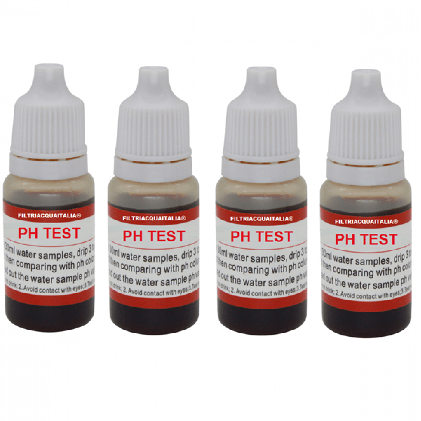 Misuratore ph per Test acqua del ph Set 4 Pezzi Misuratore ph per Test acqua del ph Set 4 Pezzi