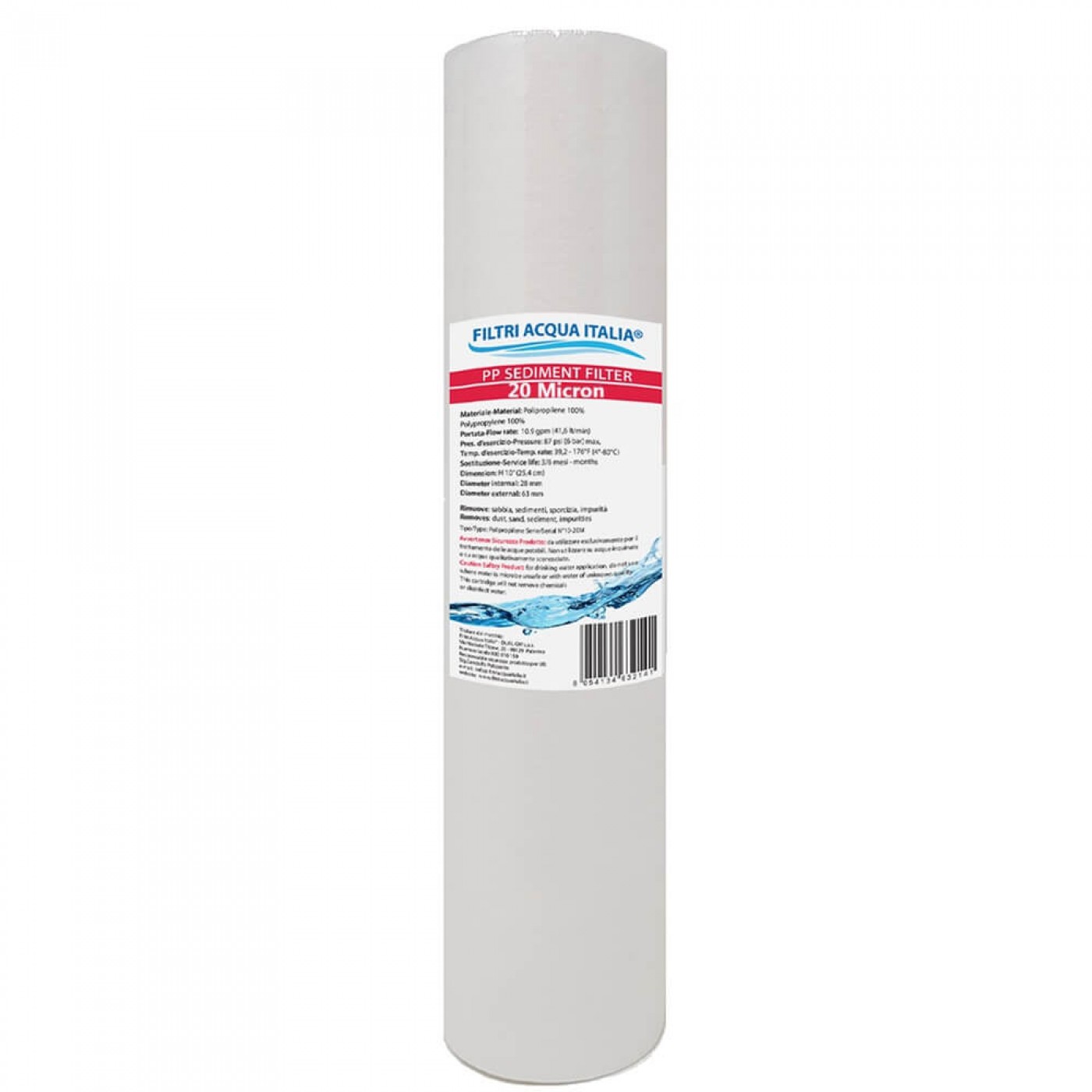 CARTUCCIA POLIPROPILENE 10" 20 micron CARTUCCIA POLIPROPILENE 10" 20 micron