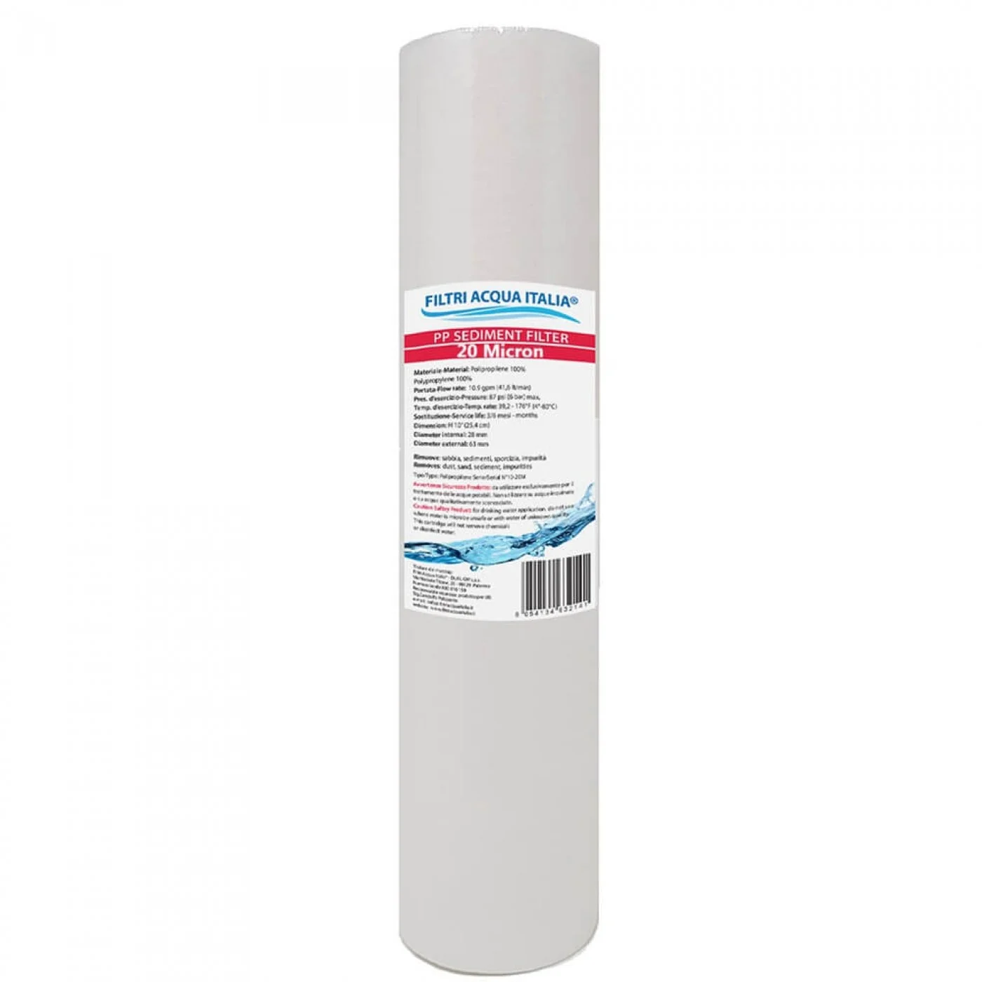 CARTUCCIA POLIPROPILENE 10" 20 micron CARTUCCIA POLIPROPILENE 10" 20 micron