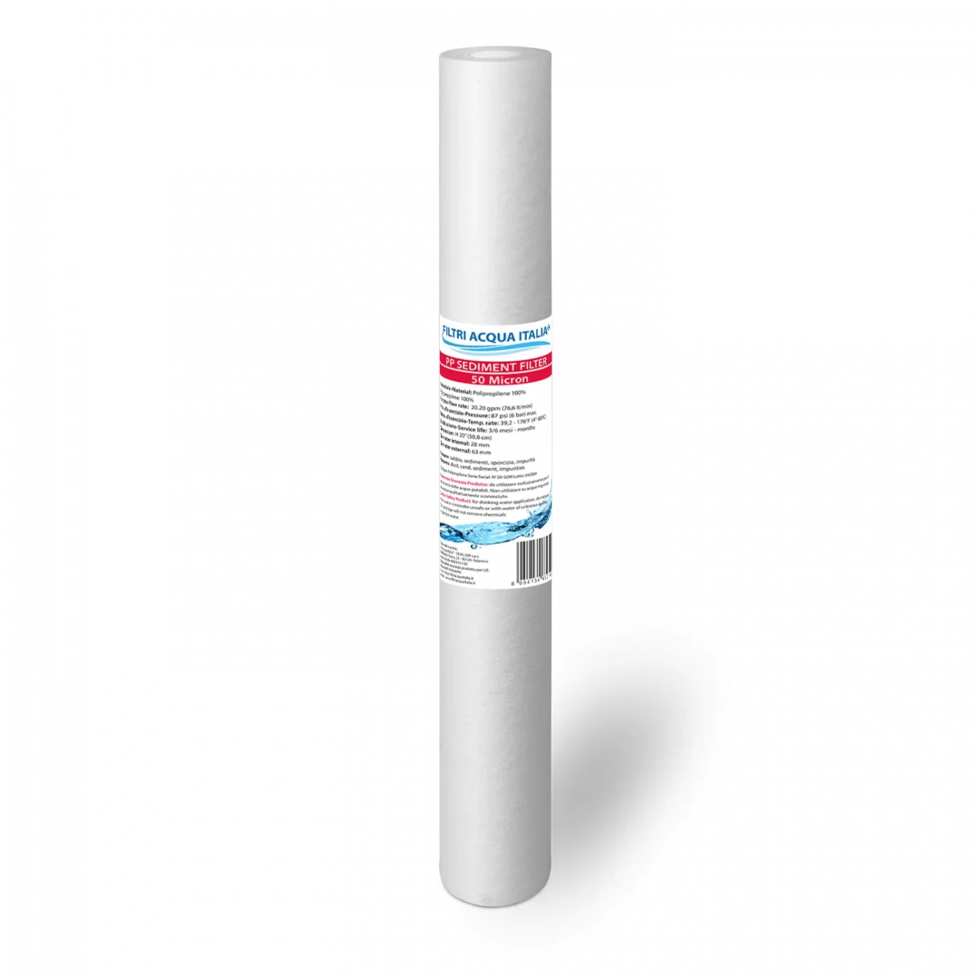 CARTUCCIA ACQUA POLIPROPILENE 20" MICRON 50 CARTUCCIA ACQUA POLIPROPILENE 20" MICRON 50