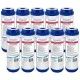 Cartuccia Carbone Attivo Granulare GAC 10" Micron 5 Set 10 Pz Cartuccia Carbone Attivo Granulare GAC 10" Micron 5 Set 10 Pz