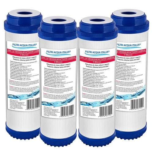 Blanco Cartuccia di ricambio compatibile per filtro dell'acqua carbon-block, 5 um 9.75 x 2.5