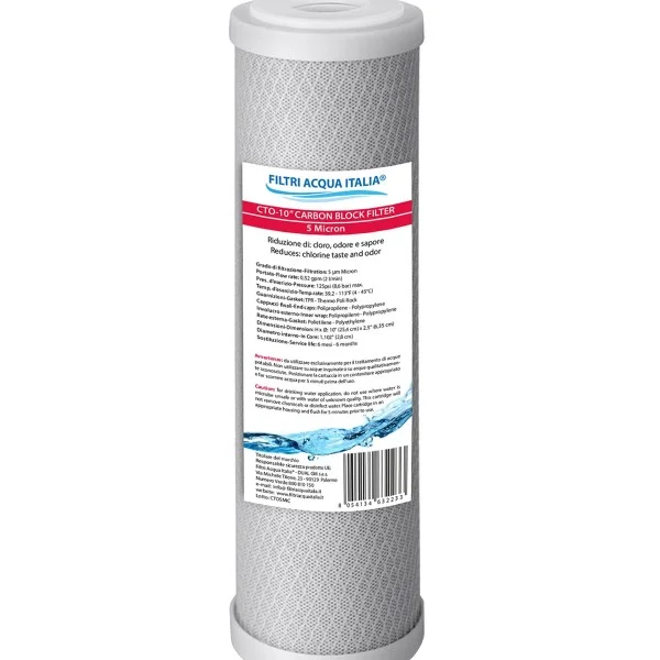 Cartuccia carbon block 5 micron 
