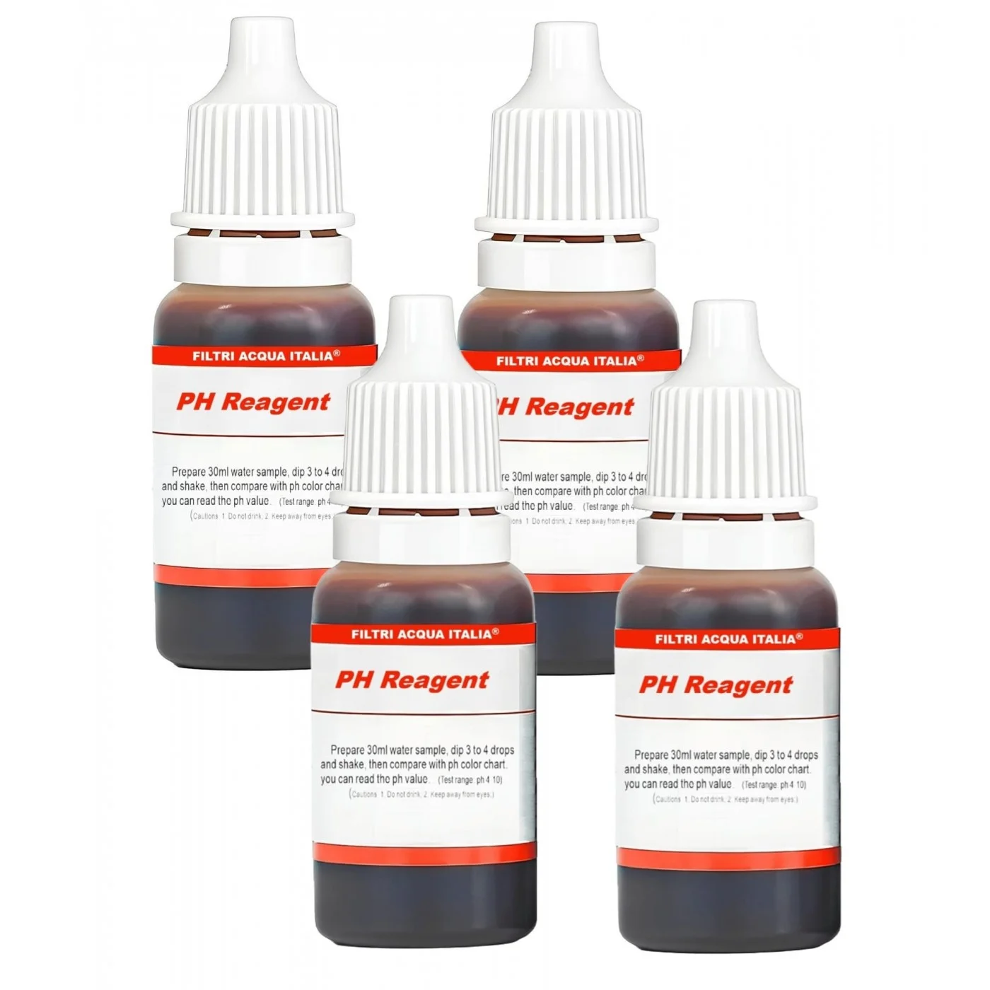 Misuratore ph per Test acqua del ph Set 4 Pezzi Misuratore ph per Test acqua del ph Set 4 Pezzi