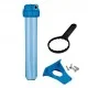 CONTENITORE PER FILTRO ACQUA TRASPARENTE 20" ATTACCO 1 Pollice CONTENITORE PER FILTRO ACQUA TRASPARENTE 20" ATTACCO 1 Pollice