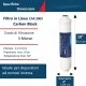 FILTRO ACQUA IN LINE CARBONE CAR 3009 2 X 10" ATTACCO 1/4 FPT FILTRO ACQUA IN LINE CARBONE CAR 3009 2 X 10" ATTACCO 1/4 FPT