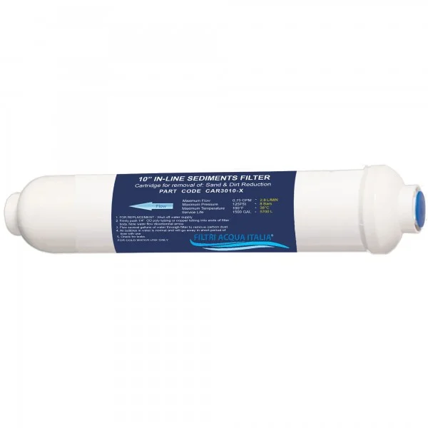 Filtro in Linea CAR 3010 Sedimenti 2 X 10" Attacco 1/4" FPT Filtro in Linea CAR 3010 Sedimenti 2 X 10" Attacco 1/4" FPT