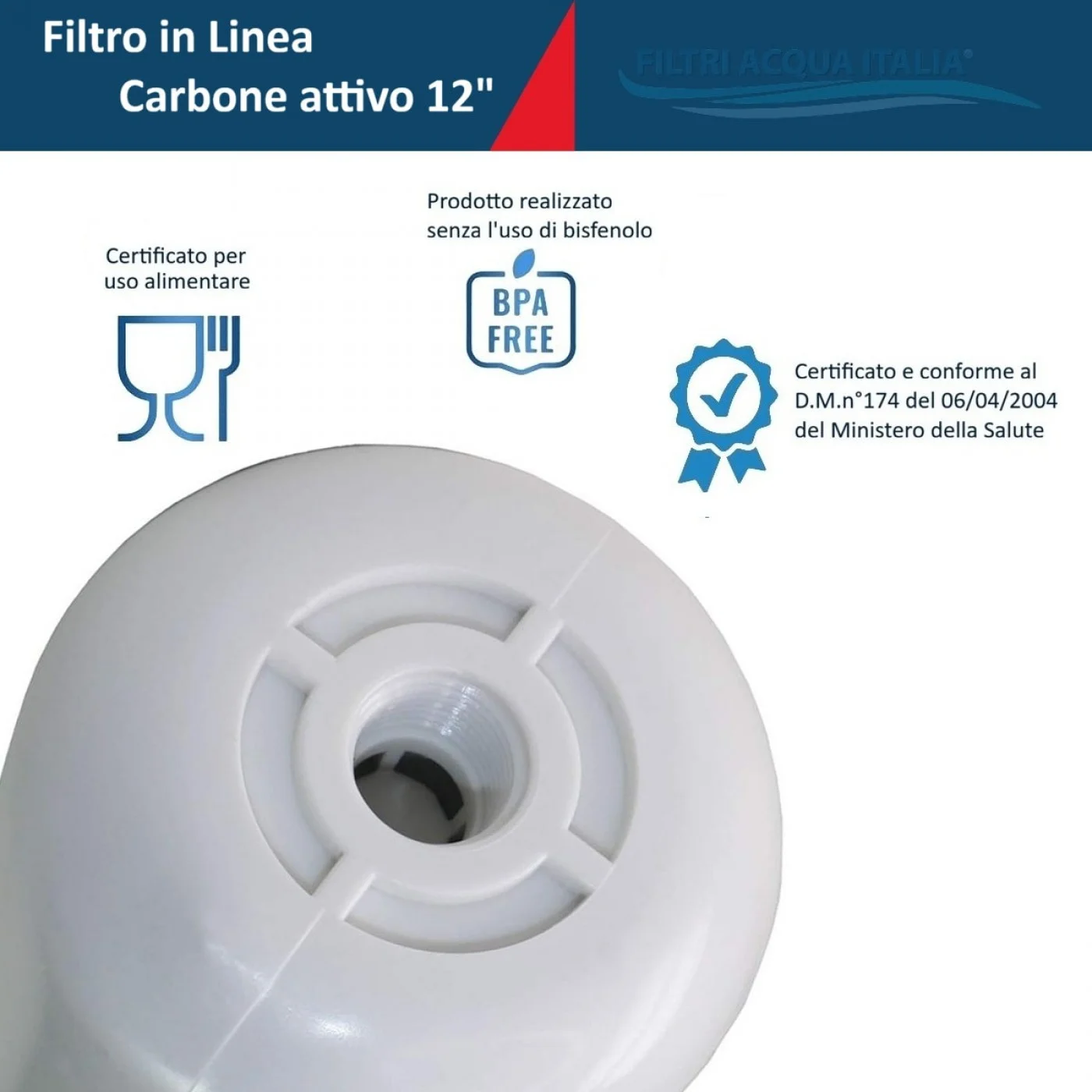 Filtro a carbone attivo GAC ECO da 12 pollici con | FindTheDeal