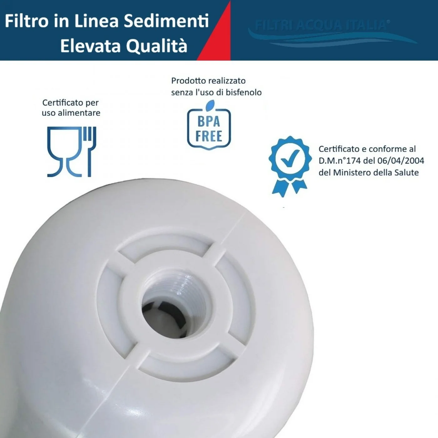 FILTRO IN LINEA SEDIMENTI 2,5 X 12" FILTRO IN LINEA SEDIMENTI 2,5 X 12"