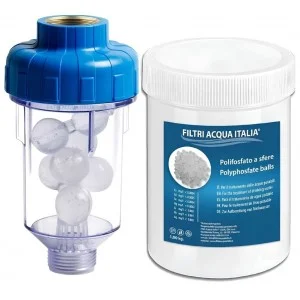 Filtro Anticalcare Lavatrice Lavastoviglie con Ricarica di Polifosfati 1,00 Kg.