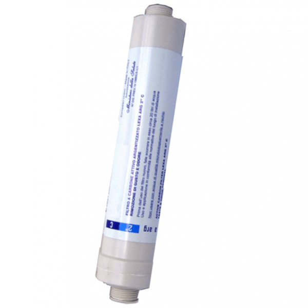 CARTUCCIA LEXA 2 X 10" CARBONE ARGENTIZZATO MICRON 5 CARTUCCIA LEXA 2 X 10" CARBONE ARGENTIZZATO MICRON 5