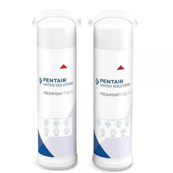 Cartuccia Filtro Acqua Pentair FreshPoint F2B1-RC + F2B2-RC2 Set 2 Pezzi per FreshPoint F3000 