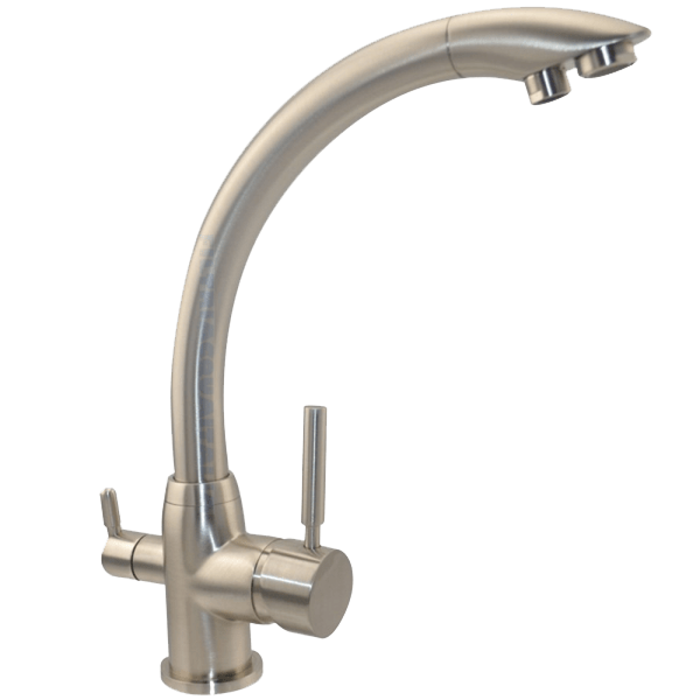 RUBINETTO TRE VIE SATINATO PER DEPURATORE ACQUA RUBINETTO TRE VIE SATINATO PER DEPURATORE ACQUA